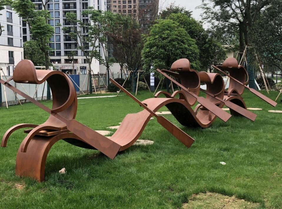 田林锈钢板造型